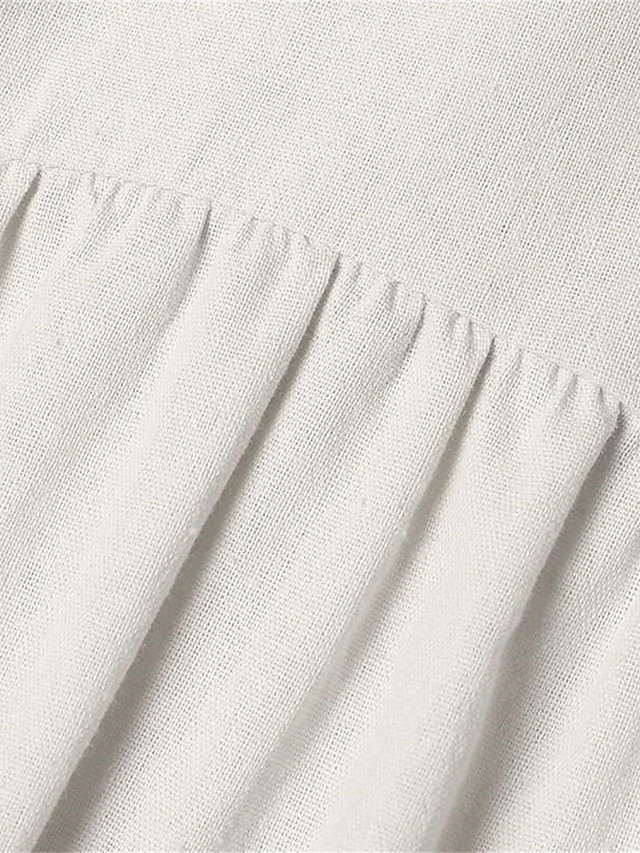 Women's Casual Dress Cotton Dress Swing Dress Maxi Long Dress Cotton Basic Classic Outdoor Daily Vacation V Neck Ruched Long Sleeve Spring Fall Winter 2023 Loose Fit ArmyGreen Black White Plain S M L 10 Women's Casual Dress Cotton Dress Swing Dress Maxi Long Dress Cotton Basic Classic Outdoor Daily Vacation V Neck Ruched Long Sleeve Spring Fall Winter 2023 Loose Fit ArmyGreen Black White Plain S M L - Image 10