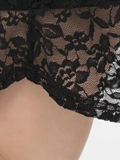 Women's Plus Size Party Dress Lace Dress Cocktail Dress Midi Dress Black 3/4 Length Sleeve Pure Color Lace Spring Fall Winter V Neck Fashion Winter Dress Birthday Wedding Guest 2023 XL XXL 3XL 4XL -HAYz Clothing Shop aaklli1693535472121