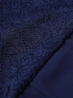 Women‘s Plus Size Curve Work Dress Chiffon Dress Swing Dress Solid Color Long Dress Maxi Dress 3/4 Length Sleeve Lace Layered V Neck Fashion Outdoor Wine Dark Blue Summer Spring L XL XXL 3XL 4XL -HAYz Clothing Shop adgyrj1681974999146