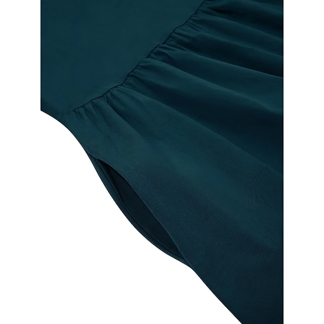 Women's Casual Dress Cotton Dress Swing Dress Midi Dress Cotton Basic Casual Outdoor Daily Crew Neck Pocket Smocked Half Sleeve Summer Spring Fall 2023 Loose Fit Light Blue Black White Pure Color S M 11 Women's Casual Dress Cotton Dress Swing Dress Midi Dress Cotton Basic Casual Outdoor Daily Crew Neck Pocket Smocked Half Sleeve Summer Spring Fall 2023 Loose Fit Light Blue Black White Pure Color S M - Image 11