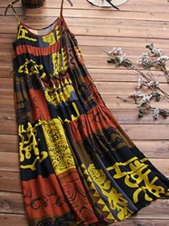 Women's Two Piece Dress Set Casual Dress Print Dress Daily Going Out Basic Ethnic Ruched Patchwork Midi Dress Crew Neck Long Sleeve Graphic Tribal Loose Fit Yellow Blue Fuchsia Summer Spring M L XL -HAYz Clothing Shop aedygi1677121574495