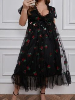 Women‘s Plus Size Curve Holiday Dress Print V Neck Print Half Sleeve Fall Spring Prom Dress Maxi Long Dress Party Daily Dress Graphic 9 Women‘s Plus Size Curve Holiday Dress Print V Neck Print Half Sleeve Fall Spring Prom Dress Maxi Long Dress Party Daily Dress Graphic -HAYz Clothing Shop ajugfw1640248140081