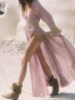 Women's Casual Dress Cotton Linen Dress Maxi Long Dress Polyester Basic Casual Daily Vacation V Neck Split Long Sleeve Summer Spring Fall 2023 Regular Fit Black White Pink Pure Color S M L XL -HAYz Clothing Shop ajuvnh1676368788394