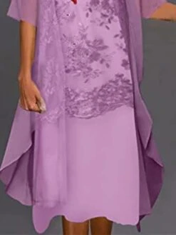 Women's Two Piece Dress Set Casual Dress Print Dress Outdoor Daily Casual Mature Mesh Print Midi Dress Crew Neck Half Sleeve Floral Regular Fit Purple Summer Spring S M L XL XXL 6 Women's Two Piece Dress Set Casual Dress Print Dress Outdoor Daily Casual Mature Mesh Print Midi Dress Crew Neck Half Sleeve Floral Regular Fit Purple Summer Spring S M L XL XXL -HAYz Clothing Shop amcxtx1675414025772