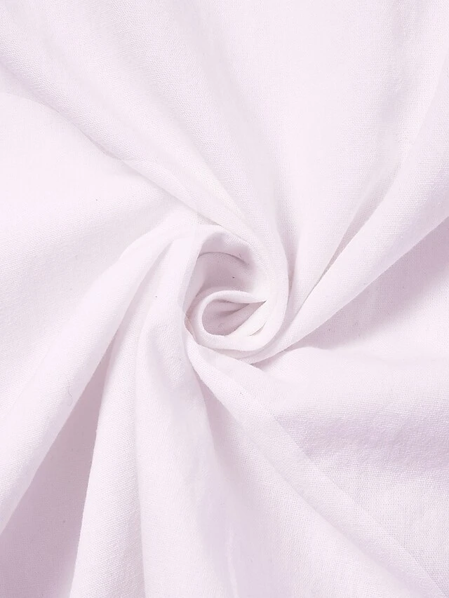 Women's Casual Dress Cotton Linen Dress Shift Dress Maxi Long Dress Cotton Blend Modern Casual Daily Vacation Boat Neck Ruched Pocket Long Sleeve Summer Spring Fall 2023 Loose Fit White Pure Color S 7 Women's Casual Dress Cotton Linen Dress Shift Dress Maxi Long Dress Cotton Blend Modern Casual Daily Vacation Boat Neck Ruched Pocket Long Sleeve Summer Spring Fall 2023 Loose Fit White Pure Color S - Image 7