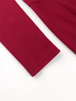 Women's Plus Size Curve Party Dress Bodycon Sheath Dress Plain Midi Dress Long Sleeve Ruffle One Shoulder Fashion Party Wine Fall Winter XL XXL 3XL 4XL -HAYz Clothing Shop apjhgi1694425977202