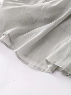 Women's Casual Dress Cotton Linen Dress Midi Dress Linen Basic Classic Outdoor Daily Vacation V Neck Pocket Half Sleeve Fall Autumn 2023 Loose Fit White Navy Blue Purple Plain M L XL 2XL -HAYz Clothing Shop bbajog1693202609944