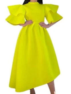 Women‘s Plus Size Curve Party Dress Solid Color Crew Neck Half Sleeve Spring Fall Elegant Modern Maxi Long Dress Formal Party Dress 36 Women‘s Plus Size Curve Party Dress Solid Color Crew Neck Half Sleeve Spring Fall Elegant Modern Maxi Long Dress Formal Party Dress -HAYz Clothing Shop bebvyl1669704986156