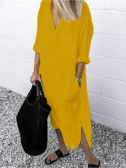 Women‘s Casual Dress Cotton Dress Shirt Dress Swing Dress Midi Dress Blue Yellow Red Long Sleeve Pure Color Pocket Summer Fall Spring Shirt Collar Basic Daily Weekend Loose Fit 2023 S M L XL XXL 3XL 25 Women‘s Casual Dress Cotton Dress Shirt Dress Swing Dress Midi Dress Blue Yellow Red Long Sleeve Pure Color Pocket Summer Fall Spring Shirt Collar Basic Daily Weekend Loose Fit 2023 S M L XL XXL 3XL -HAYz Clothing Shop bliqyx1660214016055