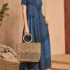 Women's Casual Dress Swing Dress Summer Dress Long Dress Maxi Dress Polyester Streetwear Casual Outdoor Daily Holiday Crew Neck Patchwork Short Sleeve Summer Spring 2023 Loose Fit Red Blue Purple