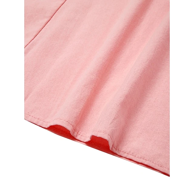 Women‘s Casual Dress Cotton Dress Shift Dress Midi Dress Blue Pink Khaki Sleeveless Pure Color Pocket Spring Summer Crew Neck Basic Daily Vacation Weekend Loose Fit 2023 S M L XL XXL 6 Women‘s Casual Dress Cotton Dress Shift Dress Midi Dress Blue Pink Khaki Sleeveless Pure Color Pocket Spring Summer Crew Neck Basic Daily Vacation Weekend Loose Fit 2023 S M L XL XXL - Image 6