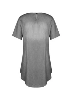 Women‘s Plus Size Curve Denim Dress Casual Dress Shift Dress Gradient Midi Dress Short Sleeve Crew Neck Fashion Daily Black Blue Summer Spring L XL XXL 3XL -HAYz Clothing Shop bslsxv1677490625030