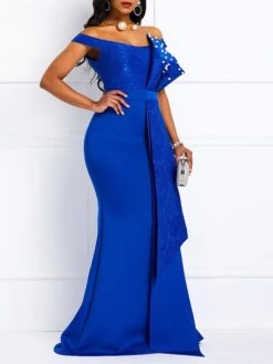 Women‘s Plus Size Curve Party Dress Sheath Dress Black Dress Solid Color Long Dress Maxi Dress Sleeveless Lace Ruffle Off Shoulder Fashion Party Yellow Red Summer Spring L XL XXL 3XL -HAYz Clothing Shop bticth1680602319081