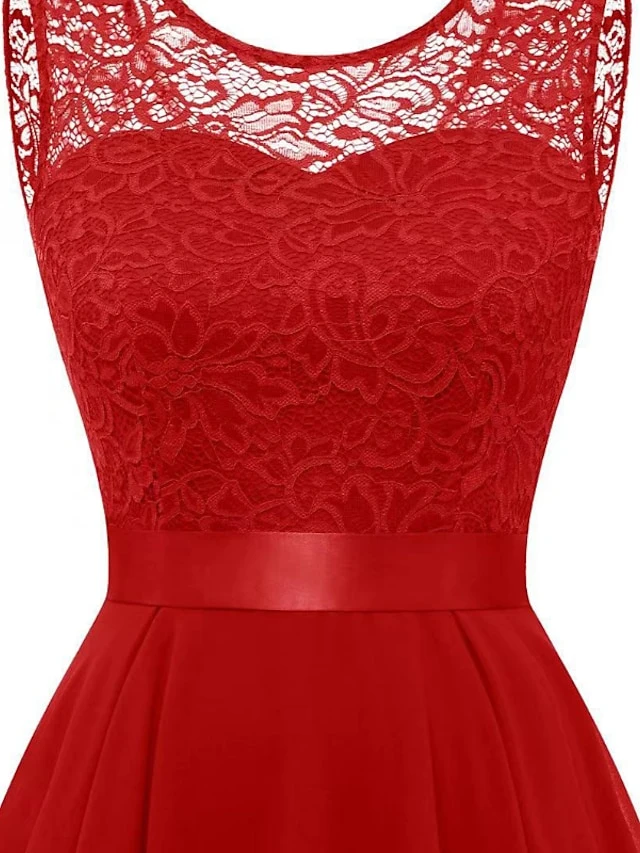 Women‘s Plus Size Curve Black Dress Easter Dress Lace Sleeveless Party Dress Solid Color Crew Neck Spring Fall Prom Dress Maxi Dress Party Club Dress Dress 9 Women‘s Plus Size Curve Black Dress Easter Dress Lace Sleeveless Party Dress Solid Color Crew Neck Spring Fall Prom Dress Maxi Dress Party Club Dress Dress - Image 9