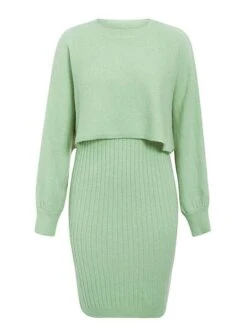 Women's Two Piece Dress Set Casual Dress Skirt Set Daily Going Out Fashion Streetwear Print Mini Dress Crew Neck Long Sleeve Plain Regular Fit Black Yellow Light Green Fall Winter M 27 Women's Two Piece Dress Set Casual Dress Skirt Set Daily Going Out Fashion Streetwear Print Mini Dress Crew Neck Long Sleeve Plain Regular Fit Black Yellow Light Green Fall Winter M -HAYz Clothing Shop bzixpd1693295679645