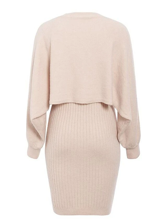 Women's Two Piece Dress Set Casual Dress Skirt Set Daily Going Out Fashion Streetwear Print Mini Dress Crew Neck Long Sleeve Plain Regular Fit Black Yellow Light Green Fall Winter M 15 Women's Two Piece Dress Set Casual Dress Skirt Set Daily Going Out Fashion Streetwear Print Mini Dress Crew Neck Long Sleeve Plain Regular Fit Black Yellow Light Green Fall Winter M - Image 15