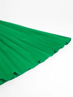 Women's Plus Size Curve Party Dress Work Dress A Line Dress Polka Dot Midi Dress Long Sleeve Mesh Cut Out Crew Neck Fashion Party Green Fall Winter XL XXL 3XL 4XL -HAYz Clothing Shop cjhfyj1694425979886