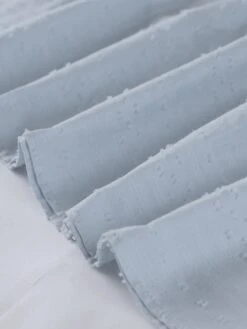 Women's Cotton Linen Dress Casual Dress Midi Dress Cotton Basic Classic Outdoor Daily Vacation V Neck Ruched Pocket 3/4 Length Sleeve Summer Spring Fall 2023 Regular Fit White Blue Green Plain S M L -HAYz Clothing Shop cloolf1679136804877