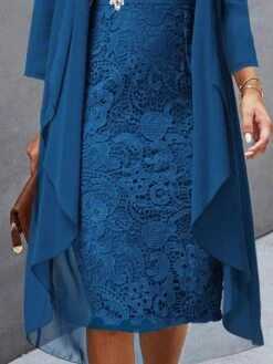 Women's Two Piece Dress Set Casual Dress Lace Dress Outdoor Daily Fashion Elegant Lace Patchwork Midi Dress V Neck Long Sleeve Plain Regular Fit Wine Blue Sky Blue Fall Winter S M L XL XXL 12 Women's Two Piece Dress Set Casual Dress Lace Dress Outdoor Daily Fashion Elegant Lace Patchwork Midi Dress V Neck Long Sleeve Plain Regular Fit Wine Blue Sky Blue Fall Winter S M L XL XXL -HAYz Clothing Shop cpxnjq1694057202004