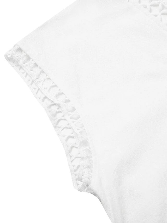 Women's Cotton Linen Dress Casual Dress Shift Dress Midi Dress Cotton Fashion Modern Outdoor Daily Vacation V Neck Cut Out Short Sleeve Summer Spring 2023 Regular Fit White Blue Green Plain S M L XL 9 Women's Cotton Linen Dress Casual Dress Shift Dress Midi Dress Cotton Fashion Modern Outdoor Daily Vacation V Neck Cut Out Short Sleeve Summer Spring 2023 Regular Fit White Blue Green Plain S M L XL - Image 9