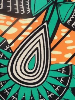 Women's Plus Size Curve Party Dress Bodycon Sheath Dress Floral Geometric Midi Dress Sleeveless Mesh Backless Strapless Fashion Party Orange Fall Winter XL XXL 3XL 4XL -HAYz Clothing Shop cybtmm1694425966382