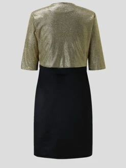 Women‘s Plus Size Curve Holiday Dress Solid Color Crew Neck 3/4 Length Sleeve Spring Fall Work Knee Length Dress Daily Going Out Dress 5 Women‘s Plus Size Curve Holiday Dress Solid Color Crew Neck 3/4 Length Sleeve Spring Fall Work Knee Length Dress Daily Going Out Dress -HAYz Clothing Shop dajvsj1647329976328