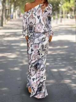 Women's Two Piece Dress Set Casual Dress Sheath Dress Outdoor Daily Fashion Streetwear Print Maxi Dress One Shoulder Long Sleeve Graphic Abstract Loose Fit Red Royal Blue Sky Blue Summer Spring S M L 11 Women's Two Piece Dress Set Casual Dress Sheath Dress Outdoor Daily Fashion Streetwear Print Maxi Dress One Shoulder Long Sleeve Graphic Abstract Loose Fit Red Royal Blue Sky Blue Summer Spring S M L -HAYz Clothing Shop daoyci1683543166749