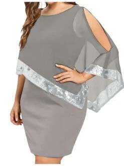 Women‘s Plus Size Curve Sequin Dress Work Dress Sheath Dress Solid Color Mini Dress Long Sleeve Crew Neck Fashion Evening Party Black Yellow Summer Spring L XL XXL 3XL 4XL 22 Women‘s Plus Size Curve Sequin Dress Work Dress Sheath Dress Solid Color Mini Dress Long Sleeve Crew Neck Fashion Evening Party Black Yellow Summer Spring L XL XXL 3XL 4XL -HAYz Clothing Shop dewoyw1697772269073