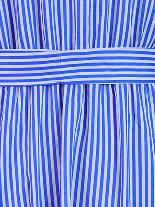 Women's Shirt Dress Casual Dress Swing Dress Maxi Long Dress Outdoor Daily Vacation Polyester Fashion Modern Shirt Collar Ruffle Button Short Sleeve Summer Spring 2023 Regular Fit Blue Purple Green 10 Women's Shirt Dress Casual Dress Swing Dress Maxi Long Dress Outdoor Daily Vacation Polyester Fashion Modern Shirt Collar Ruffle Button Short Sleeve Summer Spring 2023 Regular Fit Blue Purple Green - Image 10