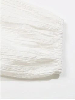 Women‘s Shirt Dress Casual Dress Mini Dress Outdoor Daily Polyester Basic Classic Shirt Collar Button Split 3/4 Length Sleeve Spring Fall 2023 Loose Fit White Pure Color S M L XL -HAYz Clothing Shop doijdw1692092430868