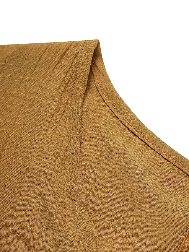 Women's Casual Dress Cotton Dress Swing Dress Maxi Long Dress Cotton Stylish Casual Winter Dress Daily Holiday V Neck Button Layered Long Sleeve Summer Spring Fall 2022 Loose Fit Black White Yellow 12 Women's Casual Dress Cotton Dress Swing Dress Maxi Long Dress Cotton Stylish Casual Winter Dress Daily Holiday V Neck Button Layered Long Sleeve Summer Spring Fall 2022 Loose Fit Black White Yellow - Image 12