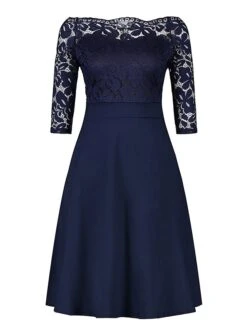 Women‘s Plus Size Curve Party Dress Solid Color Off Shoulder Lace Half Sleeve Summer Spring Elegant Formal Midi Dress Party Cocktail Party Dress 23 Women‘s Plus Size Curve Party Dress Solid Color Off Shoulder Lace Half Sleeve Summer Spring Elegant Formal Midi Dress Party Cocktail Party Dress -HAYz Clothing Shop dphbua1671609797586