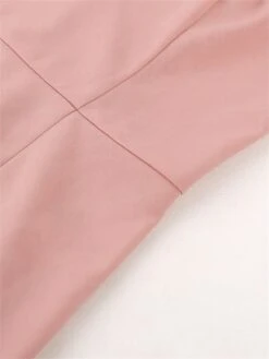 Women's Plus Size Curve Party Dress Cocktail Dress Bodycon Plain Midi Dress Sleeveless Ruffle Backless One Shoulder Fashion Party Pink Fall Winter XL XXL 3XL 4XL -HAYz Clothing Shop dpvkmq1694425966720