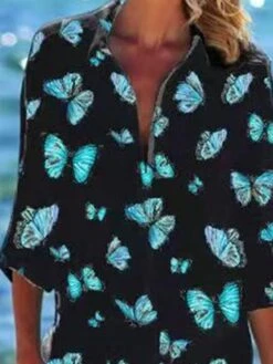 Women's Shirt Dress Beach Dress Beach Wear Mini Dress Button Pocket Fashion Casual Butterfly Turndown 3/4 Length Sleeve Loose Fit Outdoor Daily Black Green 2023 Spring Summer S M L XL 10 Women's Shirt Dress Beach Dress Beach Wear Mini Dress Button Pocket Fashion Casual Butterfly Turndown 3/4 Length Sleeve Loose Fit Outdoor Daily Black Green 2023 Spring Summer S M L XL -HAYz Clothing Shop dqxnpy1676892742804