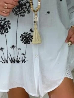 Women's Shirt Dress Casual Dress Shift Dress Mini Dress Outdoor Daily Vacation Polyester Fashion Classic Shirt Collar Button Print Long Sleeve Summer Spring Fall 2023 Loose Fit Gray Floral M L XL 2XL 5 Women's Shirt Dress Casual Dress Shift Dress Mini Dress Outdoor Daily Vacation Polyester Fashion Classic Shirt Collar Button Print Long Sleeve Summer Spring Fall 2023 Loose Fit Gray Floral M L XL 2XL -HAYz Clothing Shop dwnqsg1677234258536