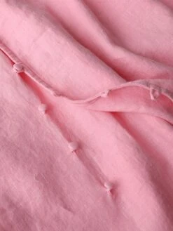 Women's Casual Dress Cotton Linen Dress Midi Dress Linen / Cotton Blend Fashion Casual Outdoor Daily Vacation V Neck Button Pocket Long Sleeve Fall Winter Autumn 2023 Loose Fit Pink Plain M L XL 2XL -HAYz Clothing Shop dzdnti1694418847258