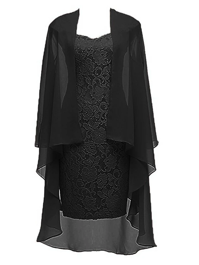 Women‘s Plus Size Curve Party Dress Solid Color Crew Neck Lace 3/4 Length Sleeve Spring Fall Elegant Midi Dress Formal Party Dress 5 Women‘s Plus Size Curve Party Dress Solid Color Crew Neck Lace 3/4 Length Sleeve Spring Fall Elegant Midi Dress Formal Party Dress - Image 5