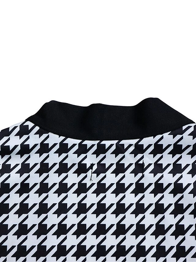 Women's Two Piece Dress Set Casual Dress Sheath Dress Daily Going Out Streetwear Modern Print Midi Dress Crew Neck Long Sleeve Houndstooth Regular Fit Black Fall Winter S M L XL XXL 13 Women's Two Piece Dress Set Casual Dress Sheath Dress Daily Going Out Streetwear Modern Print Midi Dress Crew Neck Long Sleeve Houndstooth Regular Fit Black Fall Winter S M L XL XXL - Image 13