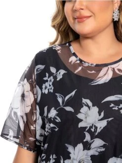 Women‘s Plus Size Curve Casual Dress Lace Dress Dress Set Floral Midi Dress 3/4 Length Sleeve Print Crew Neck Fashion Office Black Summer Spring L XL XXL 3XL 4XL 11 Women‘s Plus Size Curve Casual Dress Lace Dress Dress Set Floral Midi Dress 3/4 Length Sleeve Print Crew Neck Fashion Office Black Summer Spring L XL XXL 3XL 4XL -HAYz Clothing Shop edkjsa1694770754975