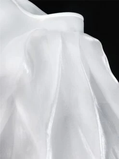 Women‘s Plus Size Curve Prom Dress Party Dress Satin Dress Long Dress Maxi Dress White 3/4 Length Sleeve Pure Color Backless Summer Spring Fall Off Shoulder Fashion Evening Party Wedding Guest -HAYz Clothing Shop eeqbfh1690523372756