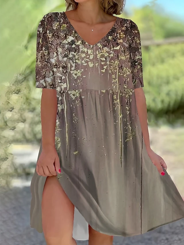 Women's Casual Dress Cotton Linen Dress Swing Dress Mini Dress Polyester Fashion Casual Daily Outdoor Daily Vacation V Neck Print Half Sleeve Summer Spring Fall 2023 Loose Fit White Navy Blue Royal 1 Women's Casual Dress Cotton Linen Dress Swing Dress Mini Dress Polyester Fashion Casual Daily Outdoor Daily Vacation V Neck Print Half Sleeve Summer Spring Fall 2023 Loose Fit White Navy Blue Royal