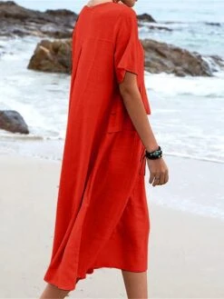 Women's Casual Dress Cotton Linen Dress A Line Dress Midi Dress Polyester Fashion Modern Outdoor Daily Vacation Crew Neck Basic Short Sleeve Summer Spring 2023 Loose Fit Black Pink Blue Plain S M L 19 Women's Casual Dress Cotton Linen Dress A Line Dress Midi Dress Polyester Fashion Modern Outdoor Daily Vacation Crew Neck Basic Short Sleeve Summer Spring 2023 Loose Fit Black Pink Blue Plain S M L -HAYz Clothing Shop ejujpj1688104340791