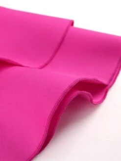 Women‘s Plus Size Curve Party Dress Pure Color V Neck Short Sleeve Spring Fall Stylish Prom Dress Midi Dress Party Vacation Dress Fringe Dress -HAYz Clothing Shop epytwr1656496141707