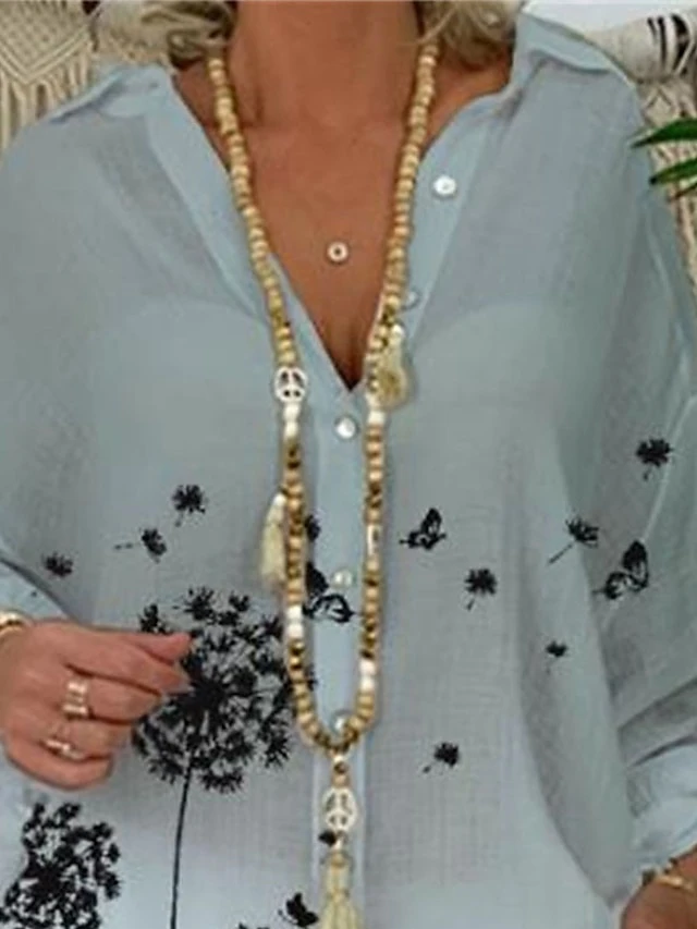 Women's Shirt Dress Casual Dress Shift Dress Mini Dress Outdoor Daily Vacation Polyester Fashion Classic Shirt Collar Button Print Long Sleeve Summer Spring Fall 2023 Loose Fit Gray Floral M L XL 2XL 2 Women's Shirt Dress Casual Dress Shift Dress Mini Dress Outdoor Daily Vacation Polyester Fashion Classic Shirt Collar Button Print Long Sleeve Summer Spring Fall 2023 Loose Fit Gray Floral M L XL 2XL - Image 2