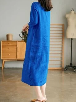 Women's Casual Dress Cotton Linen Dress White Dress Midi Dress Bamboo Fashion Modern Daily Vacation V Neck Ruched Patchwork Half Sleeve Summer Spring Fall 2023 Regular Fit White Blue Orange Plain M L 15 Women's Casual Dress Cotton Linen Dress White Dress Midi Dress Bamboo Fashion Modern Daily Vacation V Neck Ruched Patchwork Half Sleeve Summer Spring Fall 2023 Regular Fit White Blue Orange Plain M L -HAYz Clothing Shop euvxno1682673681887