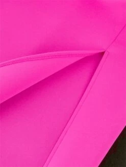 Women's Plus Size Curve Party Dress Bodycon Sheath Dress Plain Long Dress Maxi Dress Short Sleeve Ruffle Backless V Neck Fashion Party Fuchsia Fall Winter XL XXL 3XL 4XL -HAYz Clothing Shop ewgdbv1694151484855