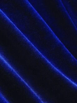 Women's Plus Size Curve Velvet Dress Casual Dress Winter Dress Solid Color Mini Dress Long Sleeve Ruched V Neck Fashion Outdoor Blue Fall Winter XL XXL 3XL -HAYz Clothing Shop fbhbol1697706487020