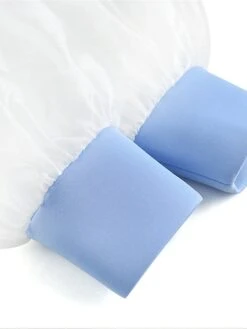 Women's Plus Size Curve Party Dress Work Dress Bodycon Plain Midi Dress Long Sleeve Ruffle Mesh Crew Neck Fashion Party Sky Blue Fall Winter XL XXL 3XL 4XL -HAYz Clothing Shop fdgxlh1694425966661