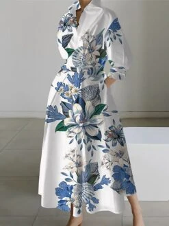 Women's Shirt Dress Casual Dress Swing Dress Maxi Long Dress Outdoor Office Daily Polyester Fashion Modern Shirt Collar Button Pocket Long Sleeve Spring Fall Winter 2023 Loose Fit White Yellow Dark 8 Women's Shirt Dress Casual Dress Swing Dress Maxi Long Dress Outdoor Office Daily Polyester Fashion Modern Shirt Collar Button Pocket Long Sleeve Spring Fall Winter 2023 Loose Fit White Yellow Dark -HAYz Clothing Shop fdvmff1692157276311