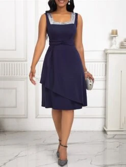 Women's Two Piece Dress Set Work Dress Chiffon Dress Office Date Fashion Elegant Patchwork Midi Dress Crew Neck Long Sleeve Plain Regular Fit Navy Blue Fall Winter S M L XL XXL 9 Women's Two Piece Dress Set Work Dress Chiffon Dress Office Date Fashion Elegant Patchwork Midi Dress Crew Neck Long Sleeve Plain Regular Fit Navy Blue Fall Winter S M L XL XXL -HAYz Clothing Shop fgzljm1697434584867